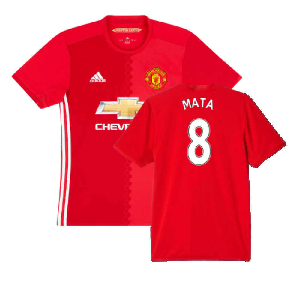 Manchester United 2016-17 Home Shirts (Excellent) (Mata 8)_0
