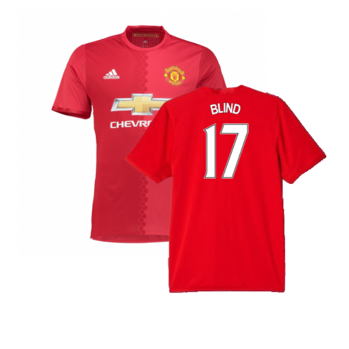 Manchester United 2016-17 Home Shirt (Womens 12) Pogba #6 (Very Good) (Blind 17)