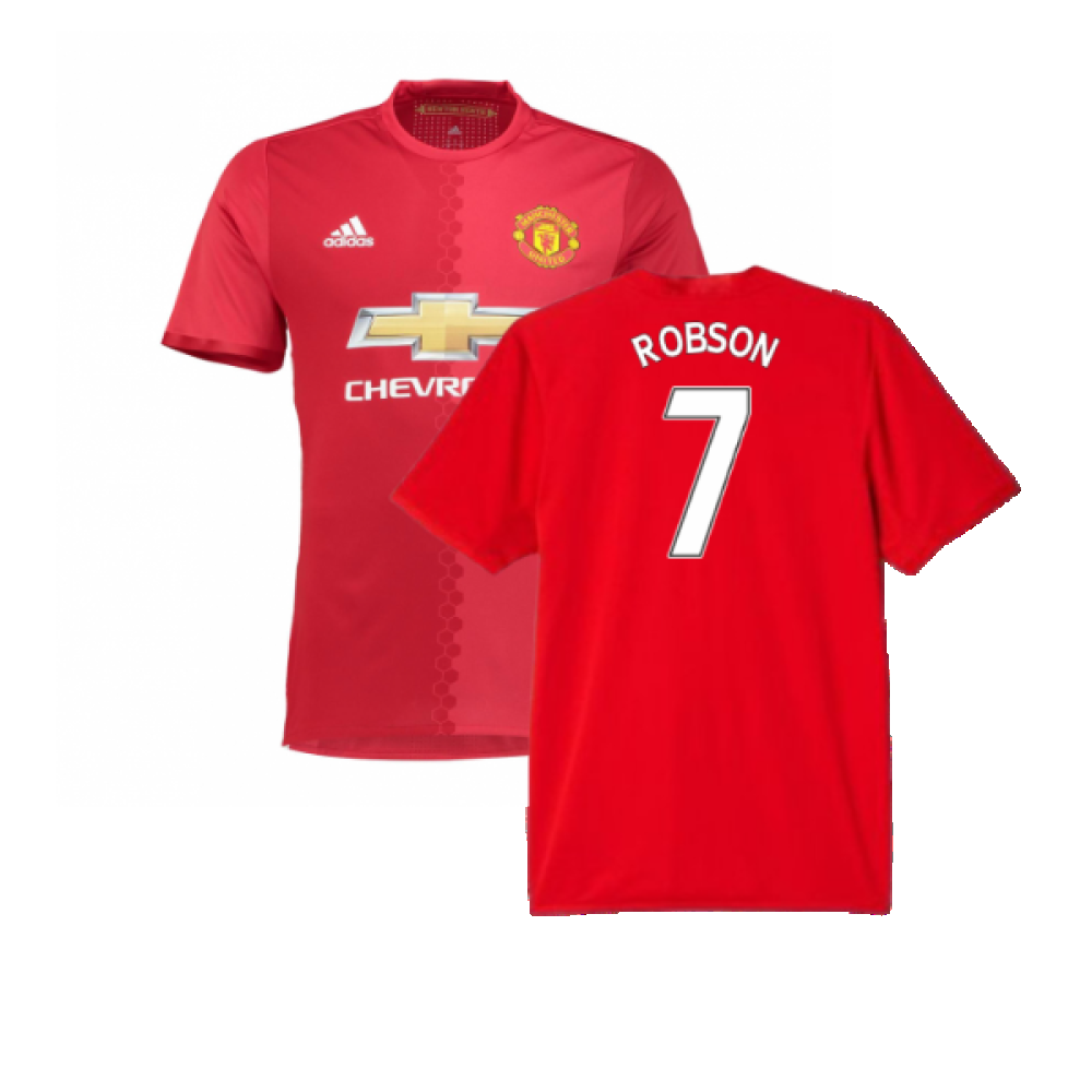 Manchester United 2016-17 Home Shirt (Womens 12) Pogba #6 (Very Good) (Robson 7)_0
