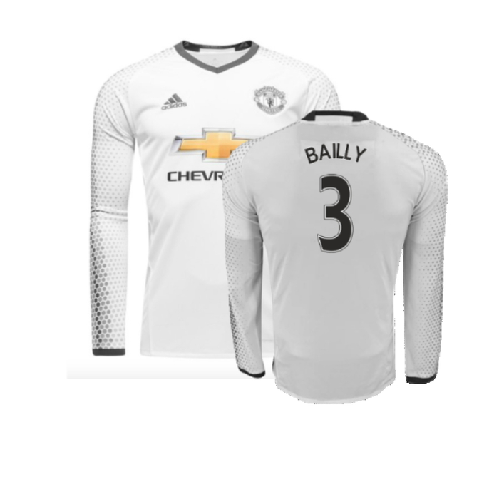 Manchester United 2016-17 Long Sleeve Third Shirt (9-10y) Rashford #19 (Mint) (Bailly 3)