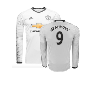 Manchester United 2016-17 Long Sleeve Third Shirt (9-10y) Rashford #19 (Mint) (Ibrahimovic 9)_0