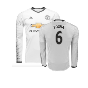 Manchester United 2016-17 Long Sleeve Third Shirt (9-10y) Rashford #19 (Mint) (Pogba 6)_0