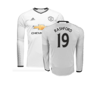 Manchester United 2016-17 Long Sleeve Third Shirt (9-10y) Rashford #19 (Mint) (Rashford 19)_0