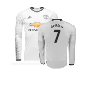 Manchester United 2016-17 Long Sleeve Third Shirt (9-10y) Rashford #19 (Mint) (Robson 7)_0