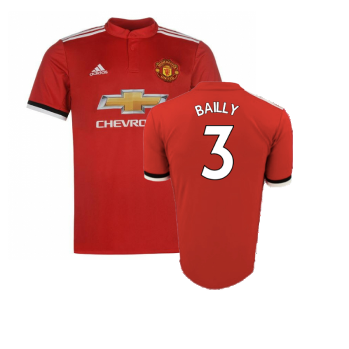 Manchester United 2017-18 Home Shirt (XL) (Excellent) (Bailly 3)