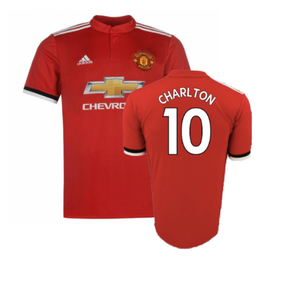 Manchester United 2017-18 Home Shirt (XLB) (Very Good) (Charlton 10)_0