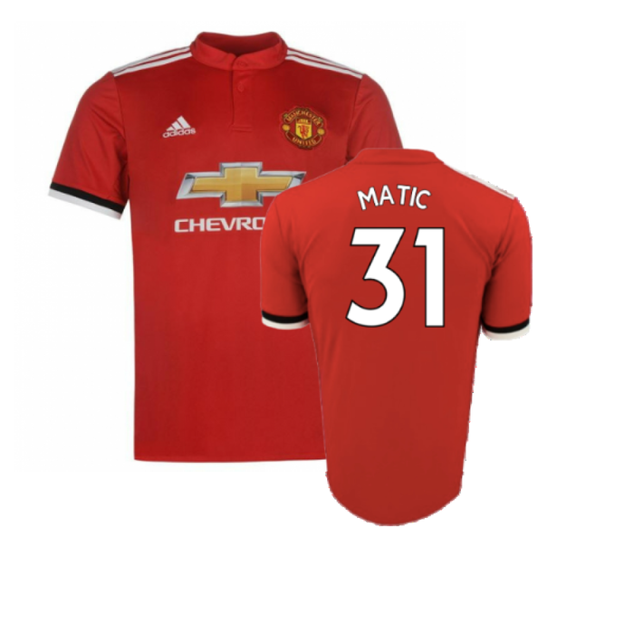 Manchester United 2017-18 Home Shirt (XL) (Excellent) (Matic 31)