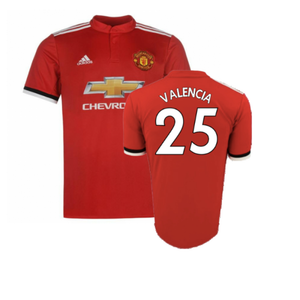 Manchester United 2017-18 Home Shirt (XLB) (Very Good) (Valencia 25)_0