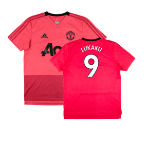 Manchester United 2018-19 Adidas Training Shirt (M) (Good) (Lukaku 9)_0