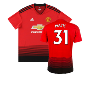 Manchester United 2018-19 Home Shirt (M) (Excellent) (Matic 31)_0