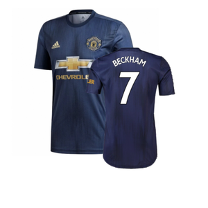 Manchester United 2018-19 Third Shirt (S) (Excellent) (Beckham 7)_0