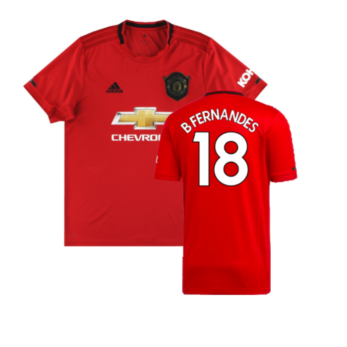 Manchester United 2019-20 Home Shirt (Mint) (B Fernandes 18)