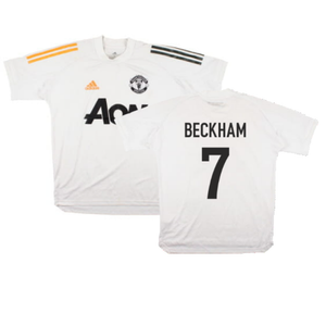 Manchester United 2020-21 Adidas Training Shirt (S) (BECKHAM 7) (Good)_0