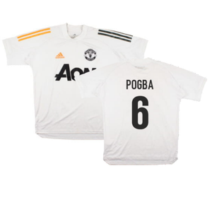 Manchester United 2020-21 Adidas Training Shirt (S) (Pogba 6) (Good)_0