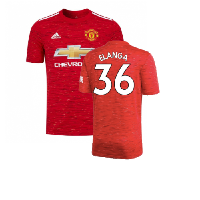 Manchester United 2020-21 Home Shirt (Mint) (Elanga 36)