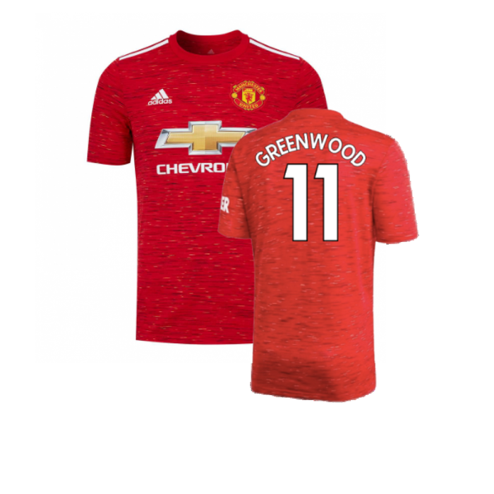 Manchester United 2020-21 Home Shirt (L) (Excellent) (GREENWOOD 11)