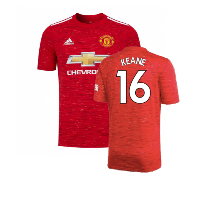 Manchester United 2020-21 Home Shirt (L) (Excellent) (KEANE 16)