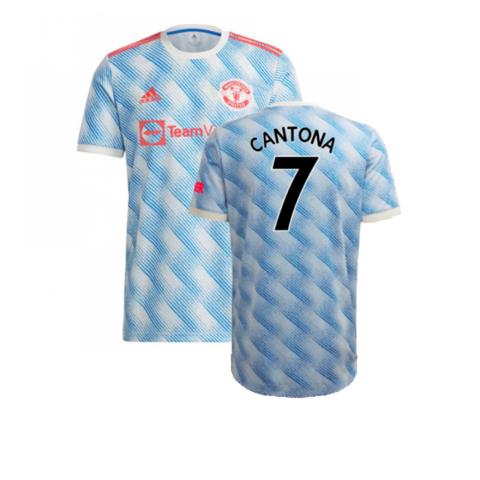 Manchester United 2021-22 Away Shirt (XL) (Mint) (CANTONA 7)