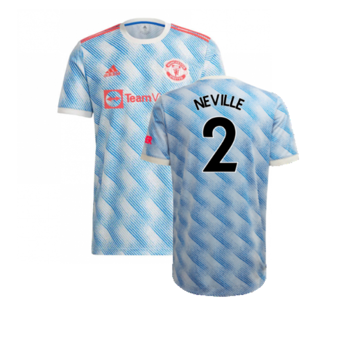 Manchester United 2021-22 Away Shirt (L) (Excellent) (NEVILLE 2)