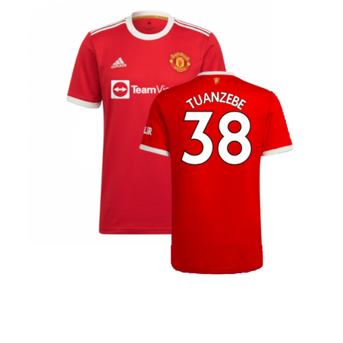 Manchester United 2021-22 Home Shirt (XL) (Good) (TUANZEBE 38)