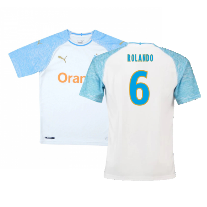 Marseille 2018-19 Home Shirt (XS) (Very Good) (Rolando 6)