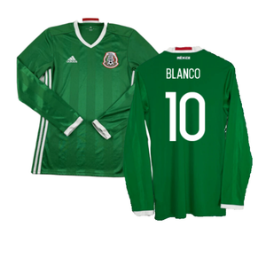 Mexico 2016-2017 Long Sleeve Home Shirt (XL) (Excellent) (Blanco 10)_0