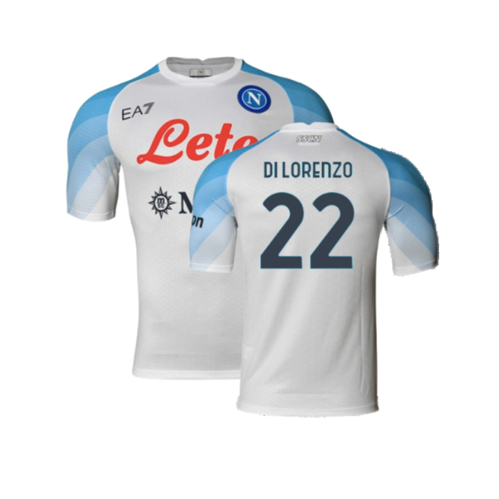 Napoli 2022-2023 Away Player Issue Shirt (XL) (Very Good) (Di Lorenzo 22)