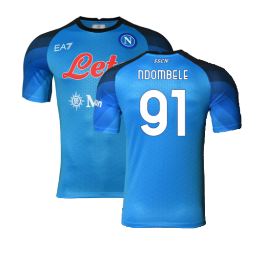 Napoli 2022-23 Player Issue Home Shirt (3XL) (Ndombele 91) (Excellent)_0