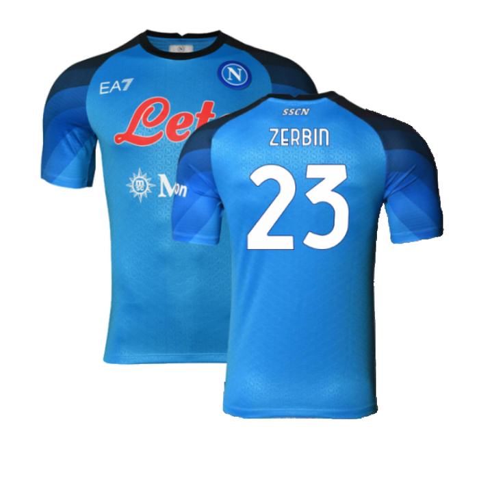 Napoli 2022-23 Player Issue Home Shirt (L) (Very Good) (Zerbin 23)