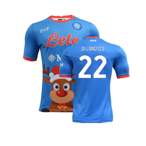Napoli 2022-23 Special Edition Christmas Shirt (S) (Excellent) (Di Lorenzo 22)_0
