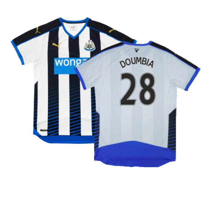 Newcastle United 2015-16 Home Shirt (XL) (Good) (Doumbia 28)