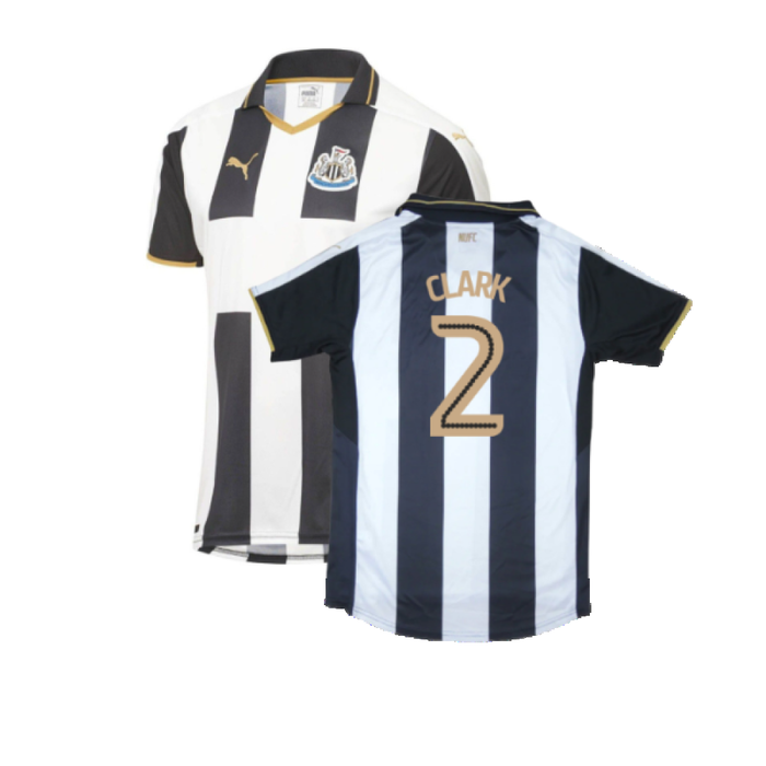 Newcastle United 2016-17 Sponsorless Home Shirt (M) (Excellent) (Clark 2)