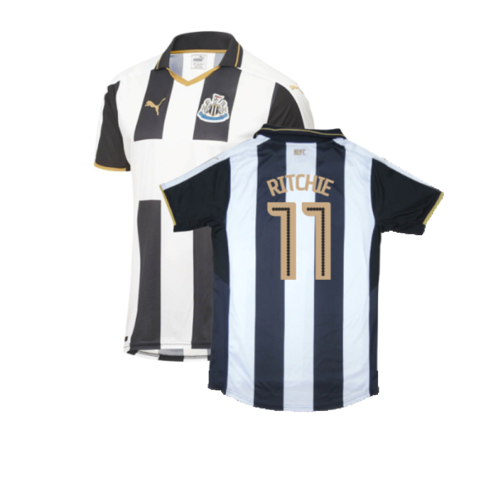 Newcastle United 2016-17 Sponsorless Home Shirt (M) (Excellent) (Ritchie 11)