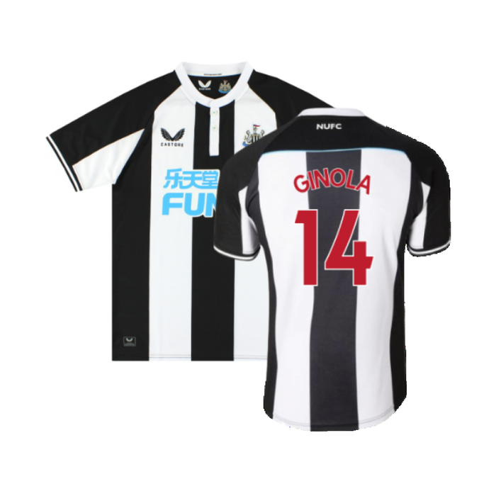 Newcastle United 2021-22 Home Shirt (M) (Mint) (GINOLA 14)