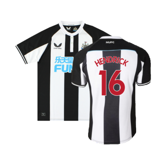 Newcastle United 2021-22 Home Shirt (M) (Very Good) (HENDRICK 16)