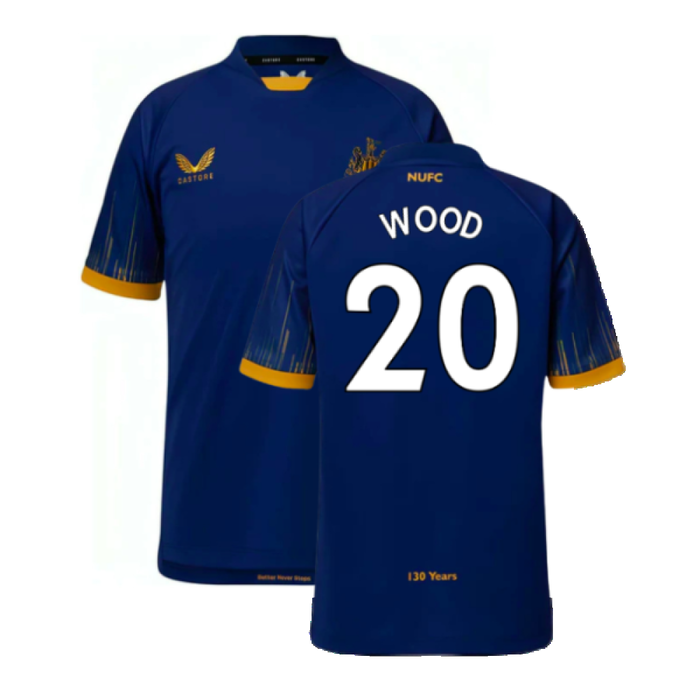 Newcastle United 2022-23 Away Shirt (Sponsorless) (M) (Excellent) (WOOD 20)