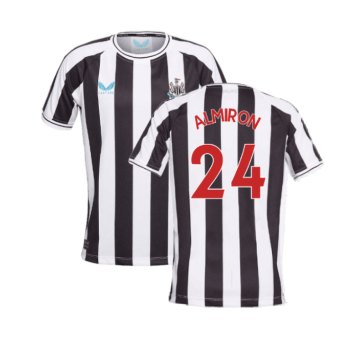 Newcastle United 2022-23 Home Shirt (Sponsorless) (S) (ALMIRON 24) (Excellent)