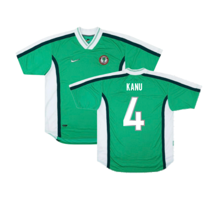 Nigeria 1998-1999 Home Shirt (Excellent) (Kanu 4)