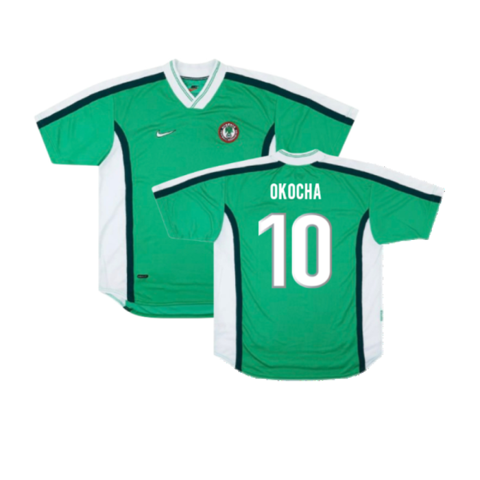 Nigeria 1998-1999 Home Shirt (Excellent) (Okocha 10)