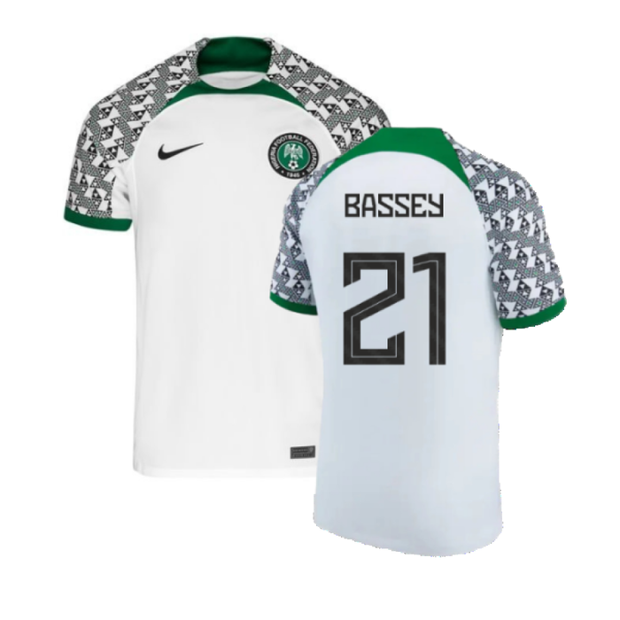 Nigeria 2021-2023 Away Shirt (L) (Bassey 21) (Excellent)