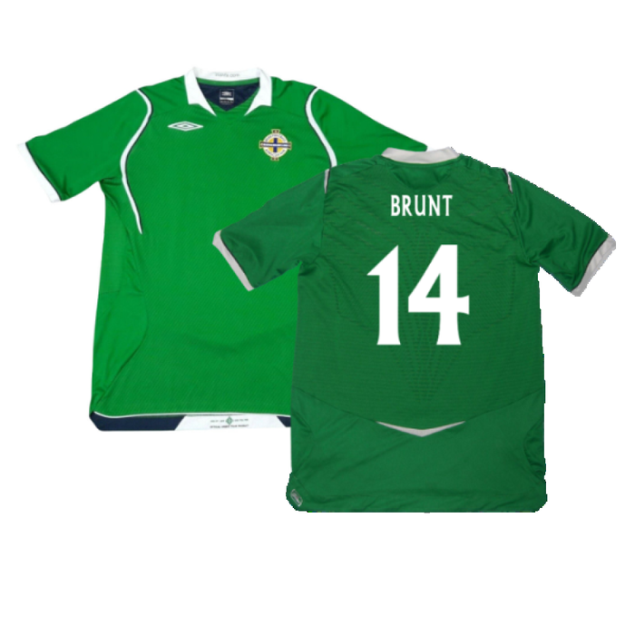 Northern Ireland 2008-09 Home Shirt (Excellent) (Brunt 14)