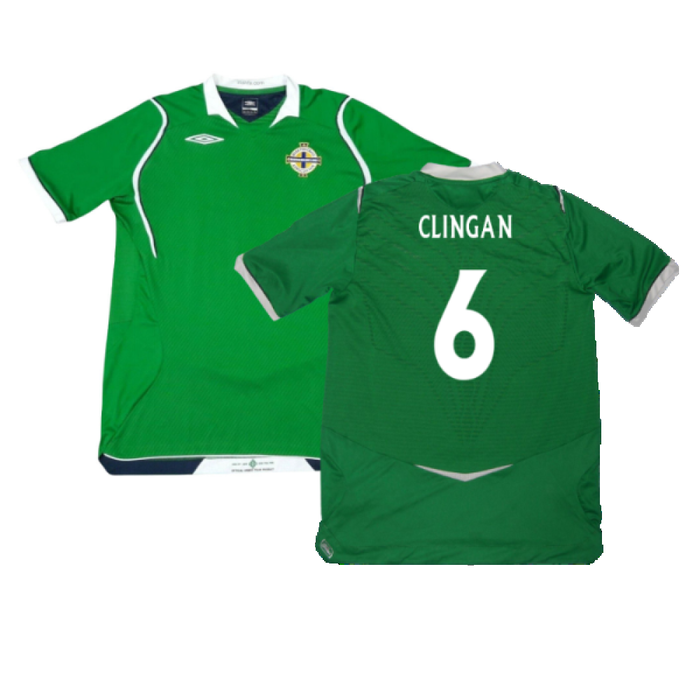 Northern Ireland 2008-09 Home Shirt (L) (Excellent) (Clingan 6)