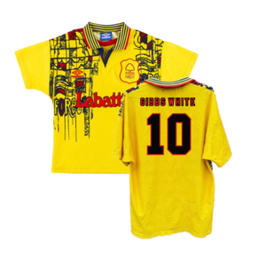 Nottingham Forest 1995-97 Away Shirt (XXL) (Excellent) (GIBBS WHITE 10)_0