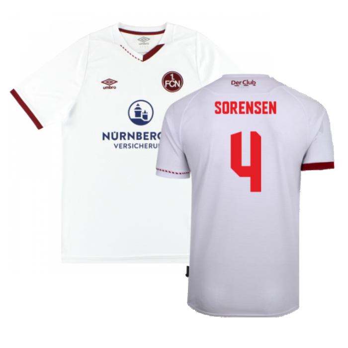 Nurnberg 2020-21 Away Shirt (L) (Mint) (Sorensen 4)