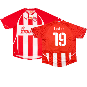 Olympiakos 2010-11 Home Shirt (M) (Good) (Fuster 19)_0