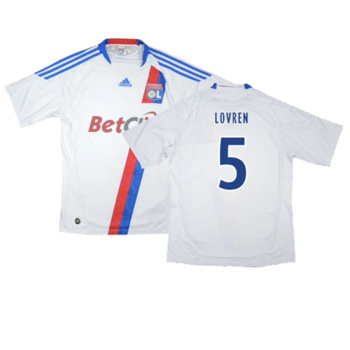 Olympique Lyon 2010-11 Home Shirt (Good) (Lovren 5)