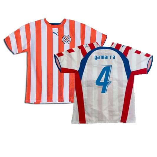 Paraguay 2006-07 Home Shirt (L) (Excellent) (GAMARRA 4)_0