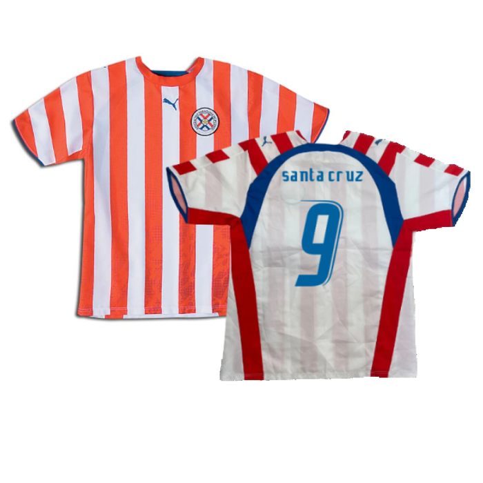 Paraguay 2006-07 Home Shirt (L) (Excellent) (SANTA CRUZ 9)