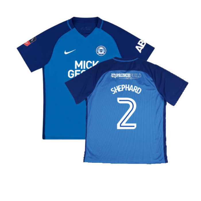 Peterborough United 2017-18 Home Shirt (M) (Excellent) (Shephard 2)