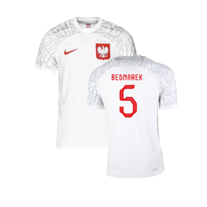 Poland 2022-23 Home Shirt (XLB (7-8y)) (Excellent) (Bednarek 5)